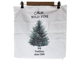 MY TEXAS HOME WILD PINE White Farmhouse Log Cabin Pillow Case 18x18